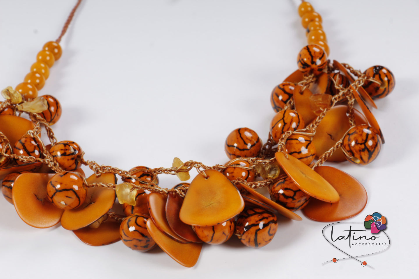 Yellow Tagua Necklace Set